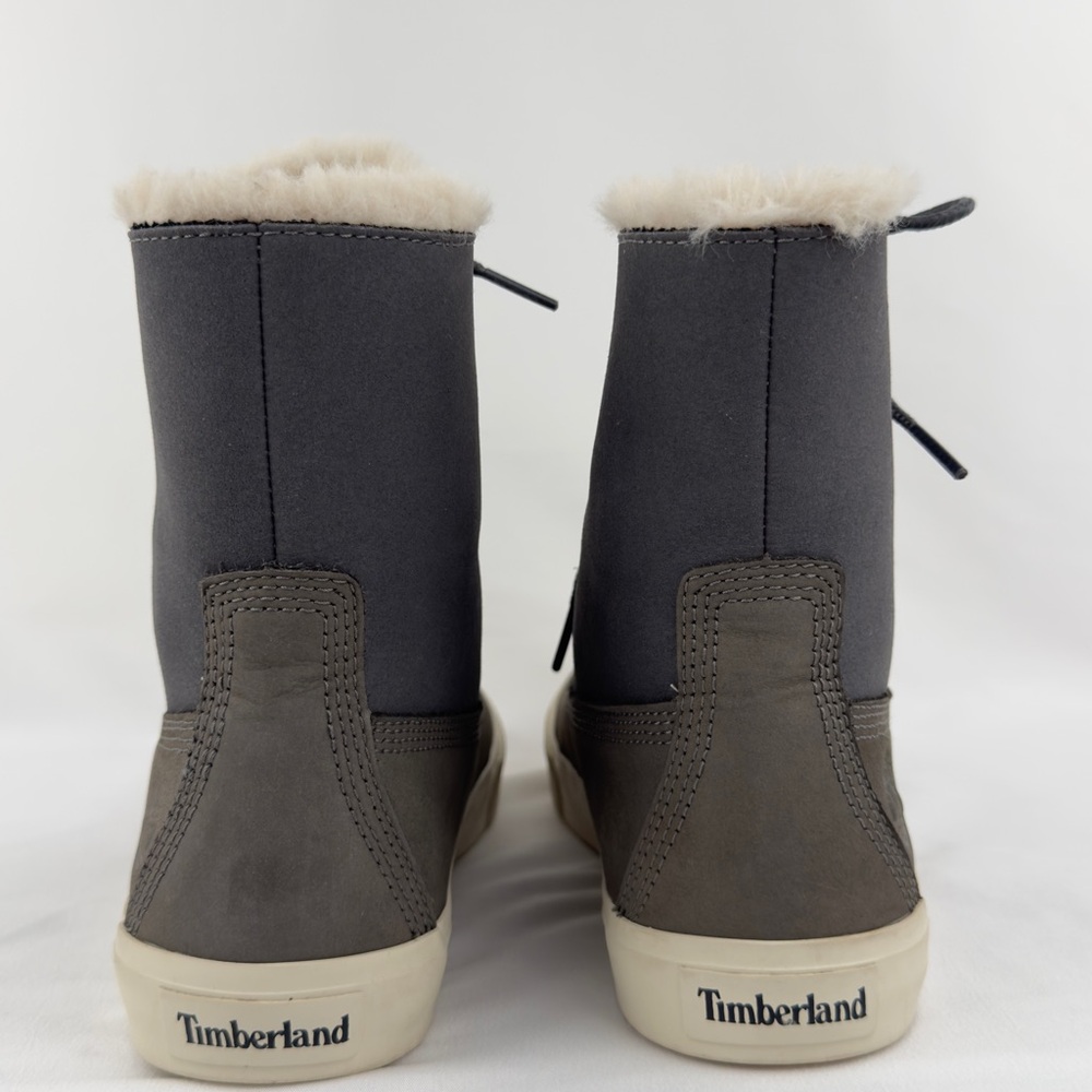 Timberland Womens Skyla Bay Fold-Down Fleece Boots Gray Sz 7 - Picture 6 of 12